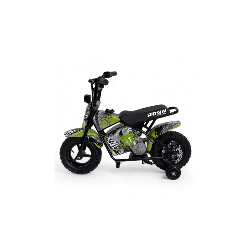 Minimoto electrica 250W ROAN con ruedines y...