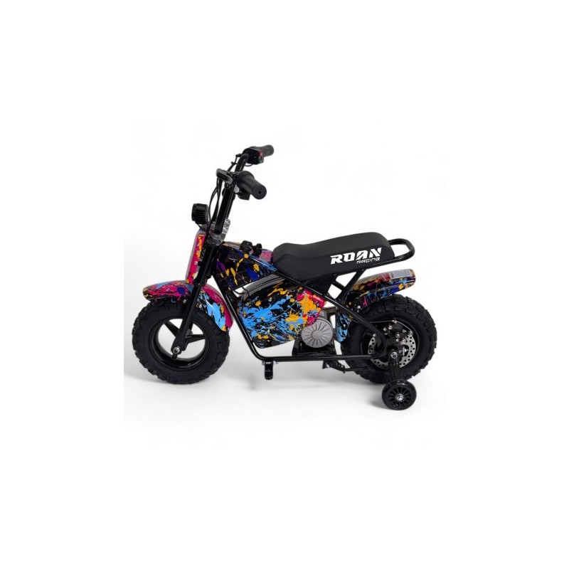 Minimoto electrica 250W ROAN con ruedines y...