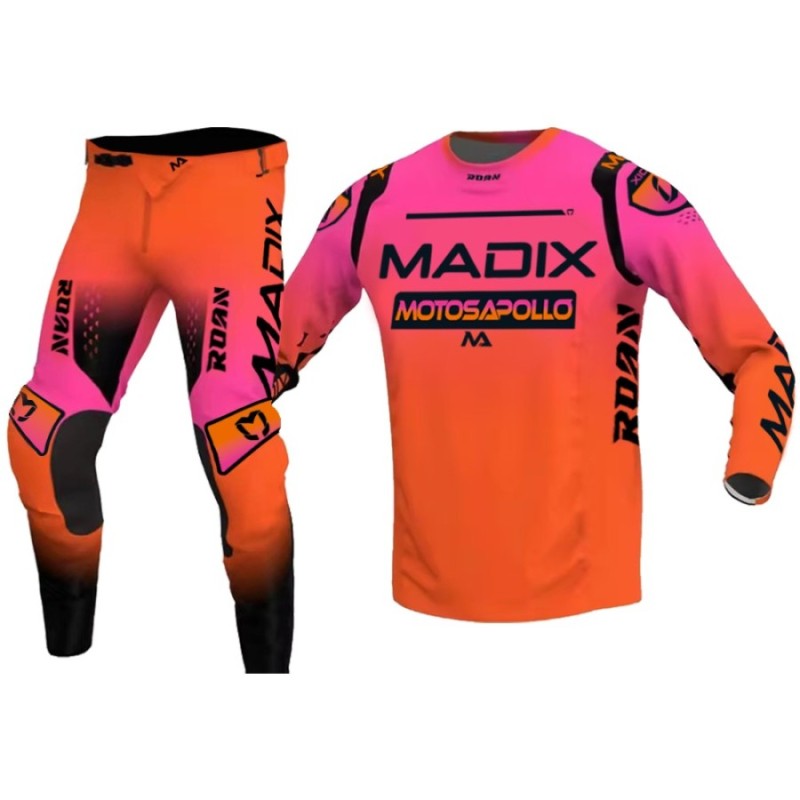 Ropa motocross niño camiseta y pantalón Madix